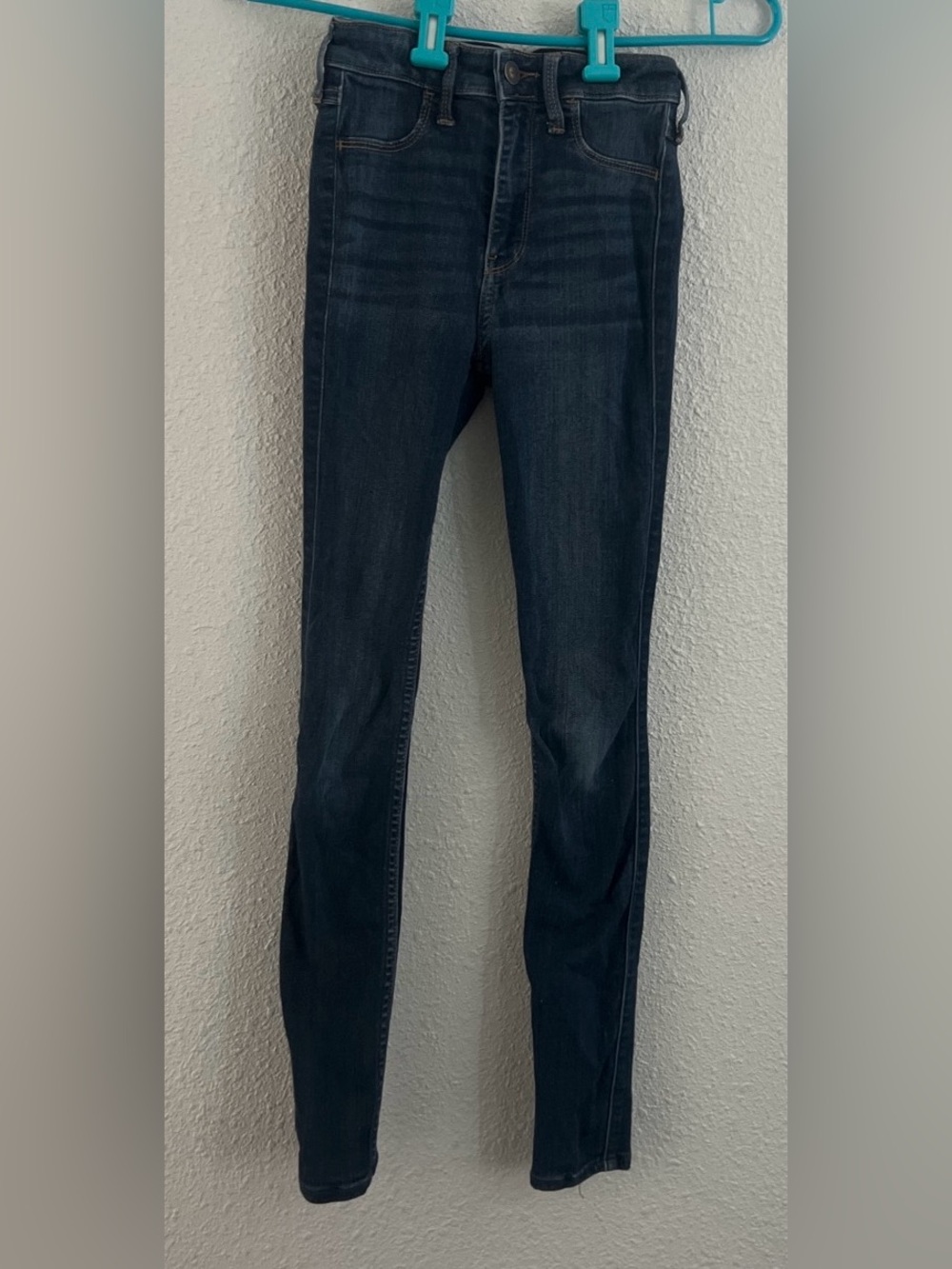 Hollister Women's Dark Navy Skinny Jeans
